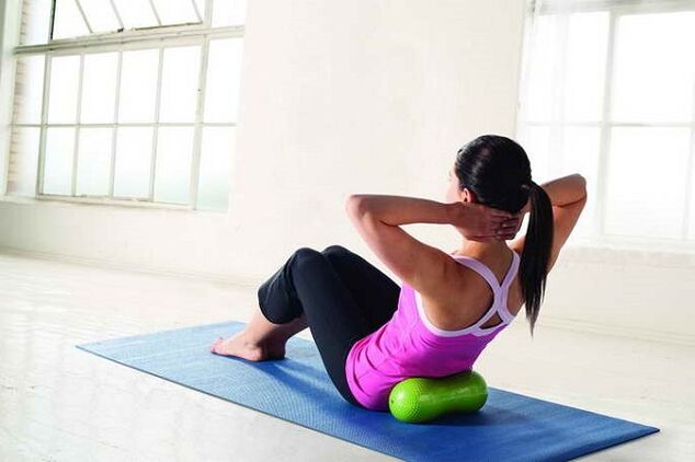 Charging and medical exercises for cervical osteochondosis