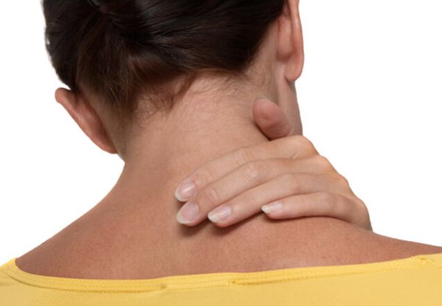 Neck pain with osteochondosis of the cervical column