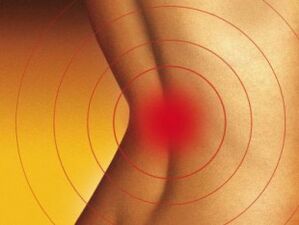 Pain in the lower back with osteochondosis