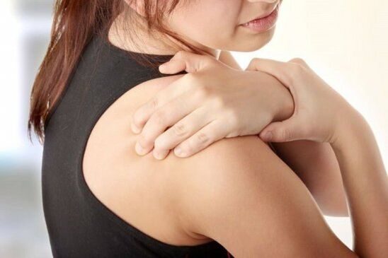 Back pain with cervical osteochondosis