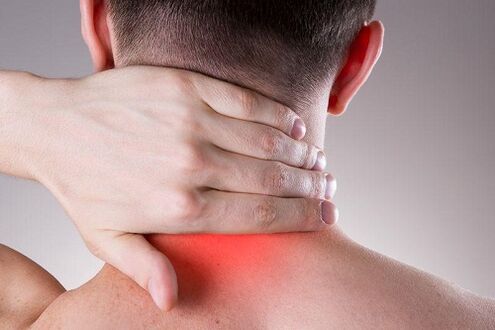 Pain in the osteocondrosis in the neck